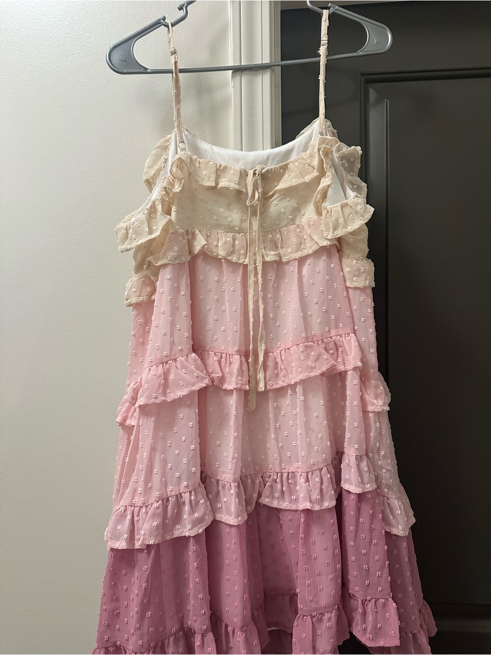 Tiered Pink Ombré Dress Women’s Sz XL - Picture 3 of 5